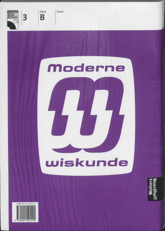 Moderne Wiskunde / 3A Havo / deel Werkboek achterkant