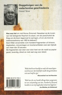 Ooggetuigen van de vaderlandse geschiedenis / Aula achterkant