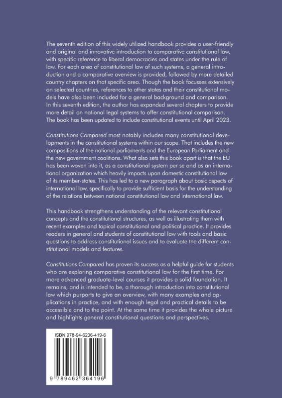 Constitutions Compared (7th ed.) achterkant
