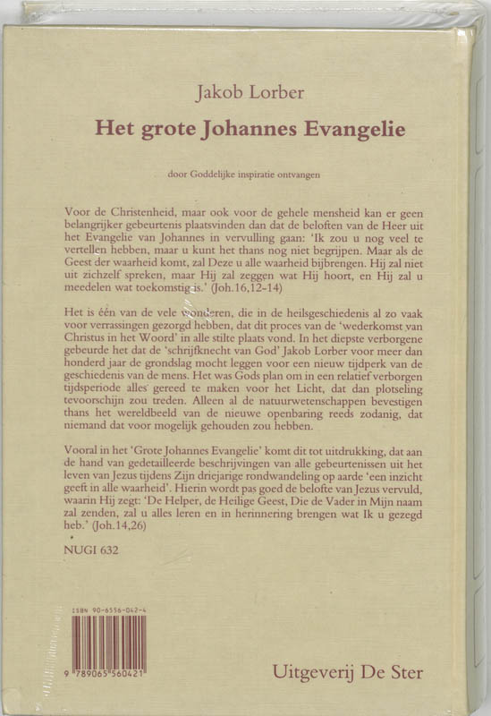 Het grote Johannes evangelie 7 achterkant