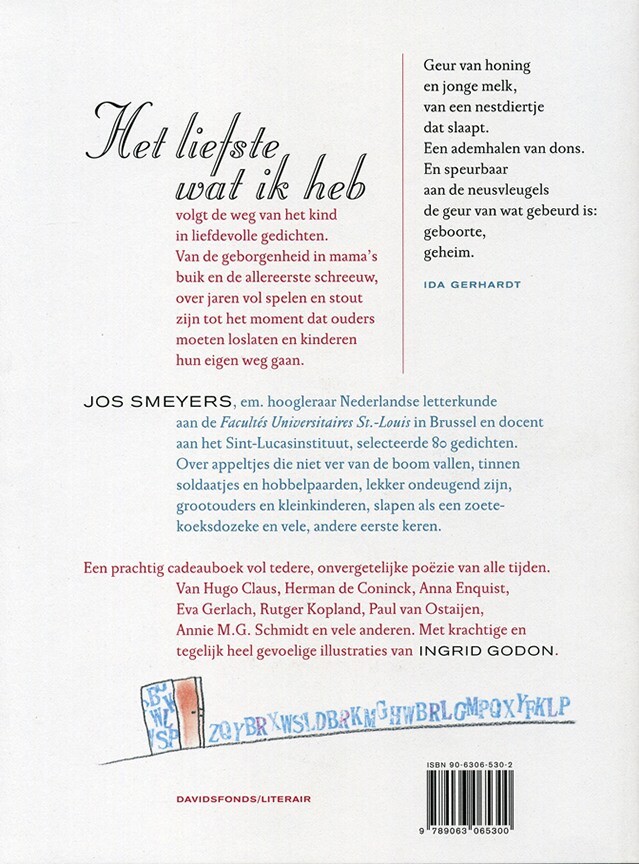 Het liefste wat ik heb / Davidsfonds/Literair achterkant