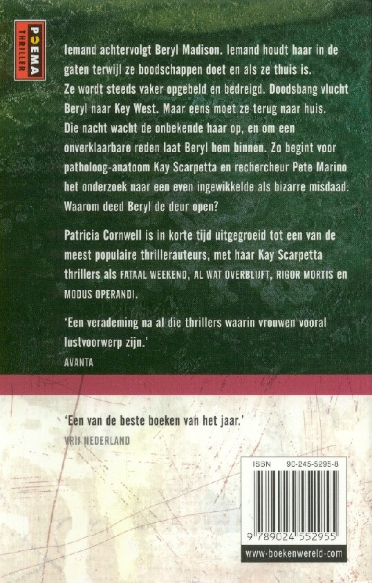 Corpus delicti / Kay Scarpetta / 2 achterkant