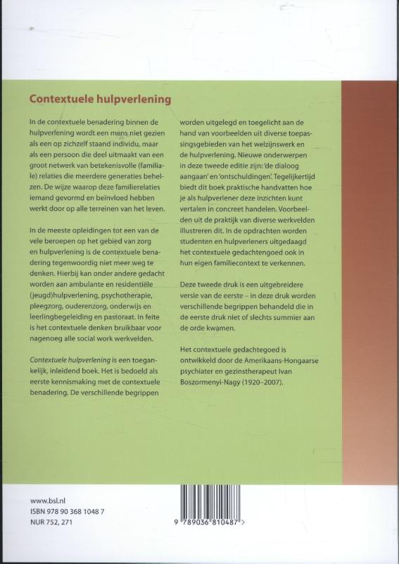 Contextuele hulpverlening achterkant