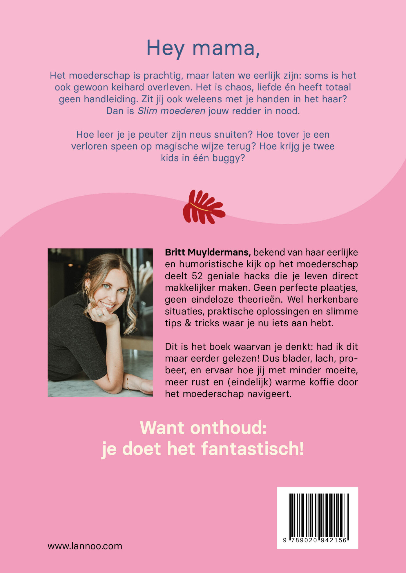 Slim moederen / Mama Baas achterkant