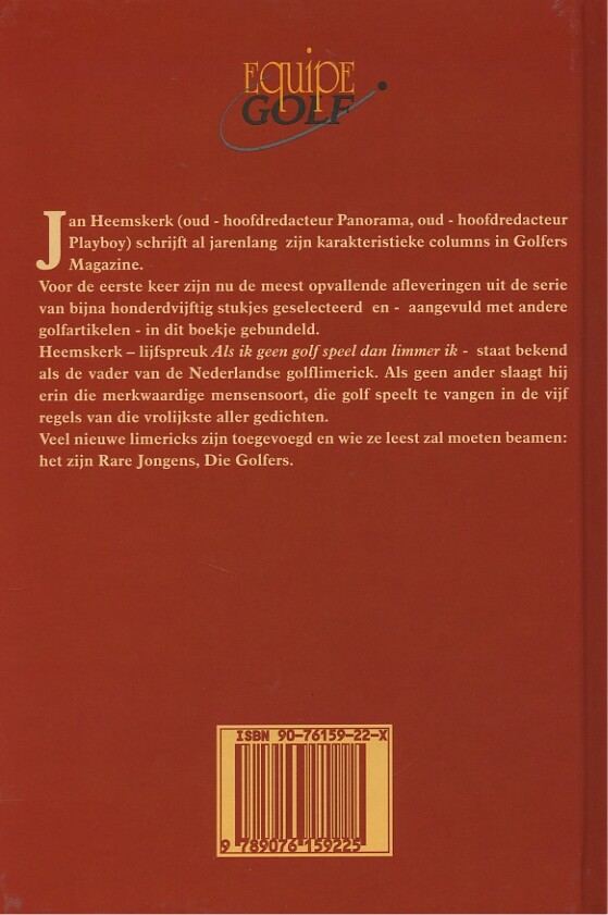 Rare jongens, die golfers achterkant