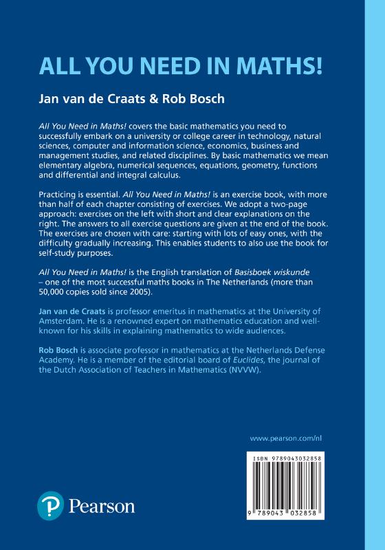 All You Need in Maths! achterkant