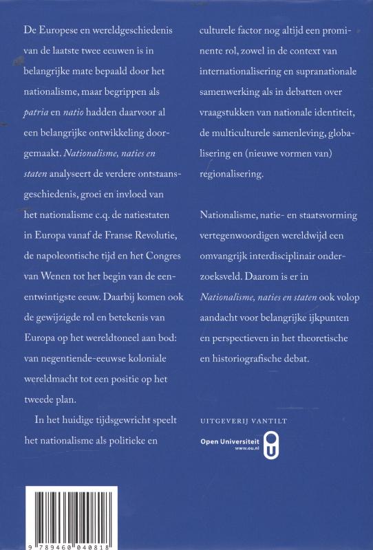 Nationalisme, naties en staten achterkant