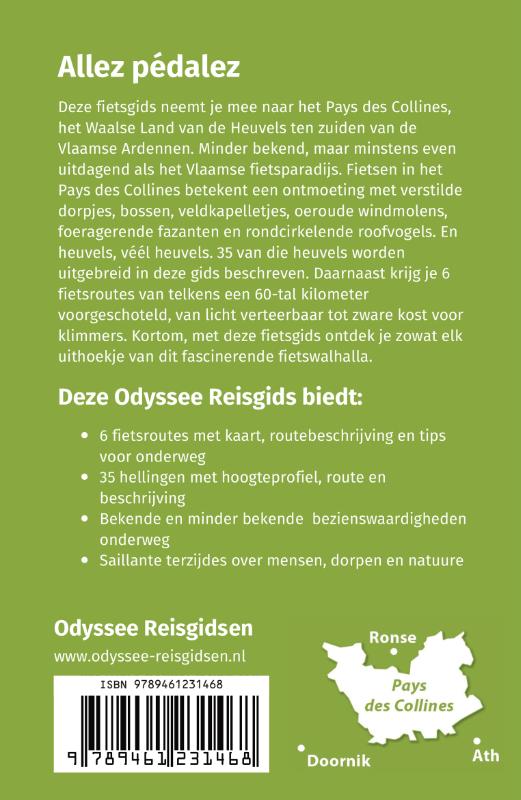 Fietsen in het Pays des Collines / Odyssee reisgidsen achterkant