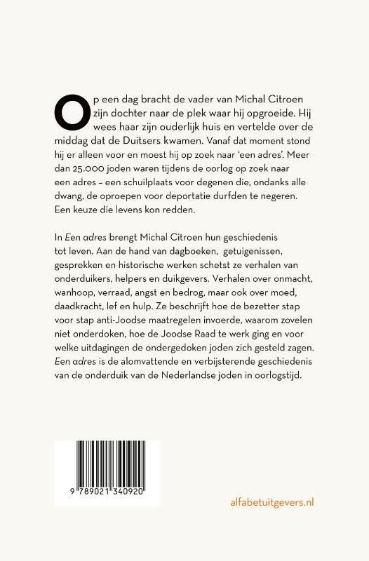 Een adres achterkant