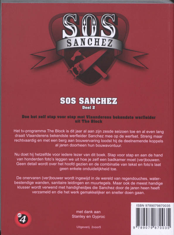 SOS SANCHEZ  -  Doe het zelf 2 Badkamer achterkant