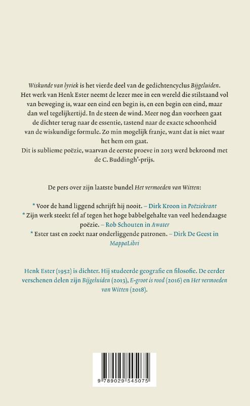Wiskunde van lyriek achterkant