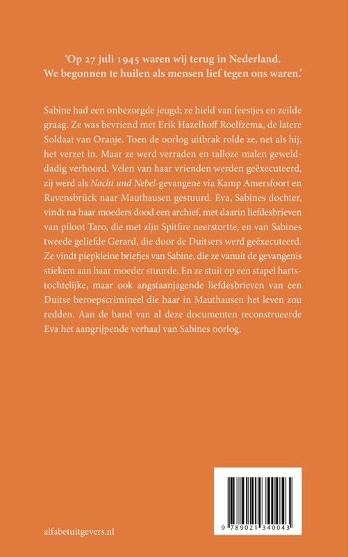 Sabines oorlog Sabines oorlog achterkant