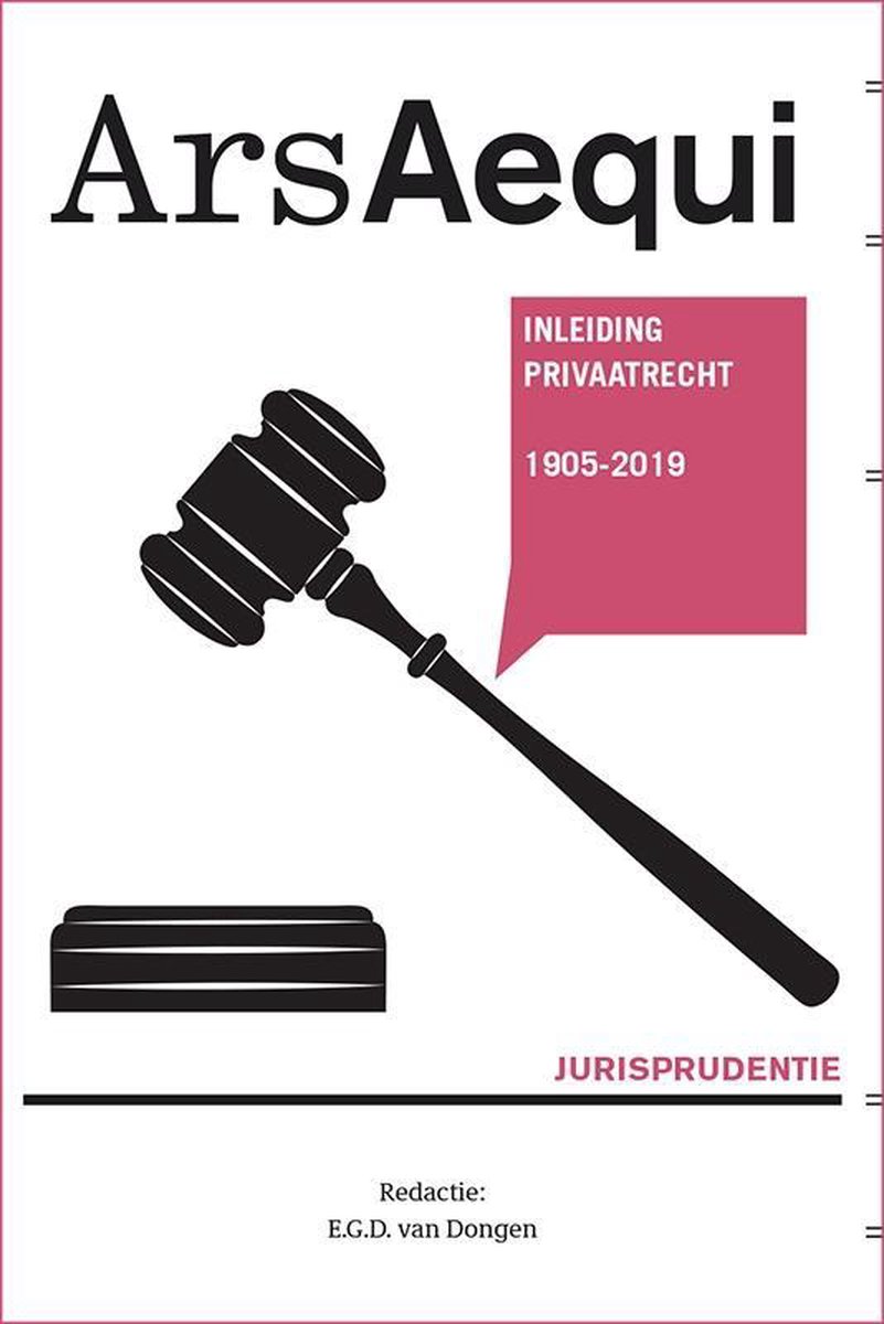 Jurisprudentie Inleiding Privaatrecht 1905-2019 / Ars Aequi Jurisprudentie