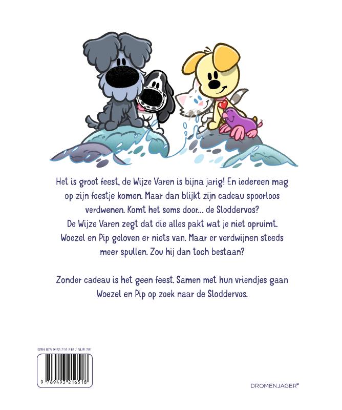 Op zoek naar de Sloddervos / Woezel & Pip achterkant