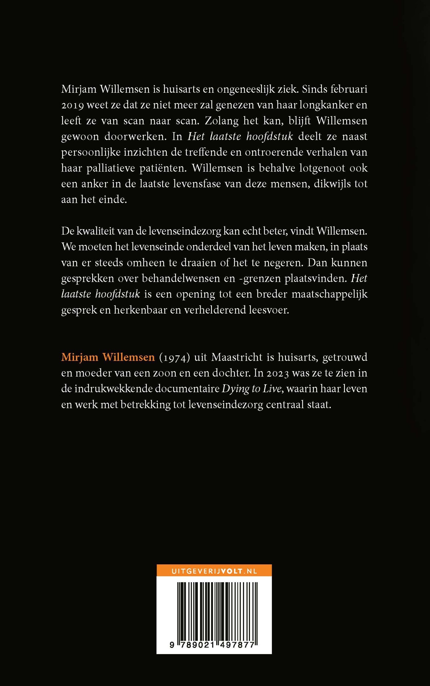Het laatste hoofdstuk achterkant
