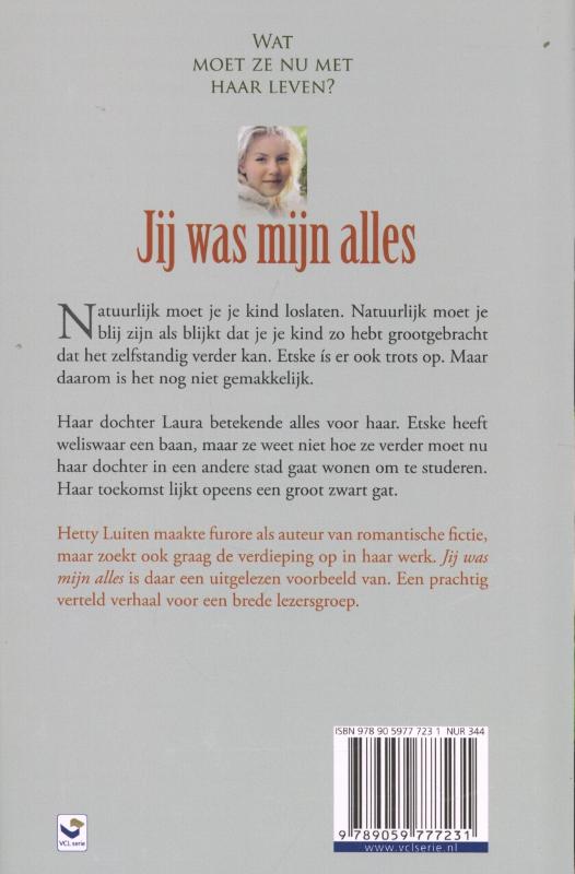 Jij was mijn alles / VCL-serie Jij was mijn alles / VCL-serie achterkant