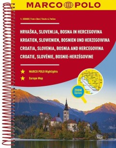 Marco Polo Wegenatlas Kroatië, Slovenië, Bosnië-Herzegovina / Marco Polo Atlassen