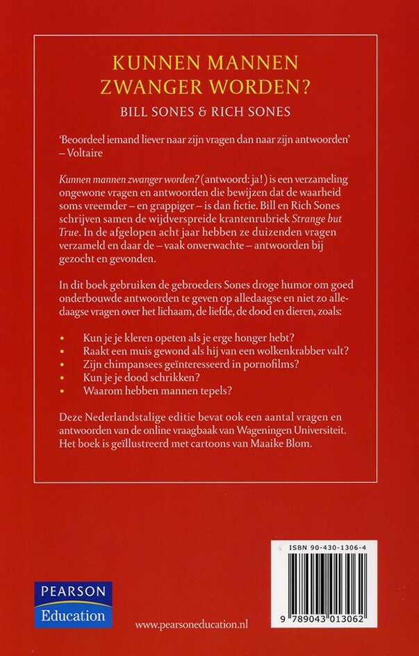 Kunnen mannen zwanger worden? achterkant