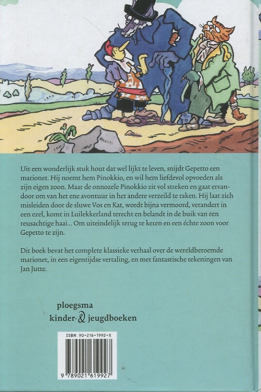 De avonturen van Pinokkio achterkant