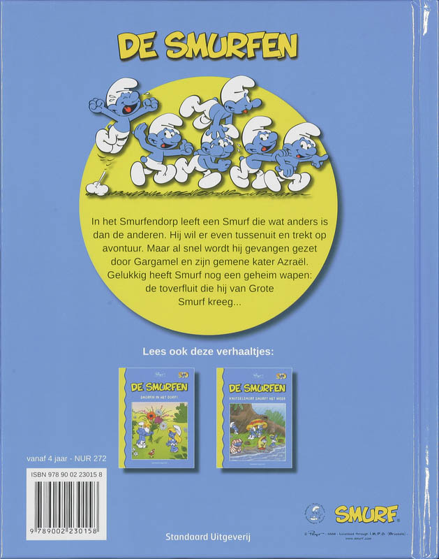 Smurf gaat op avontuur / De Smurfen achterkant