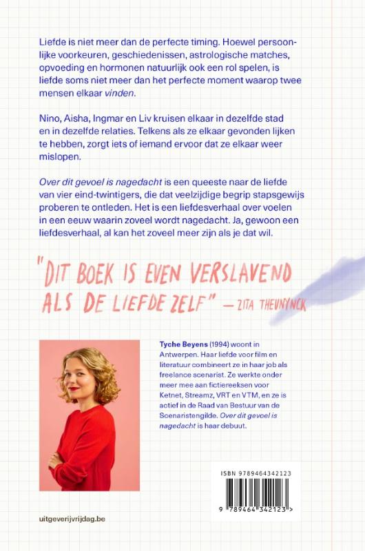 Over dit gevoel is nagedacht achterkant