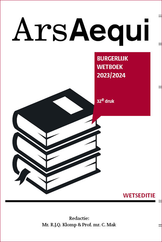 Burgerlijk wetboek 2023/2024 / Ars Aequi Wetseditie