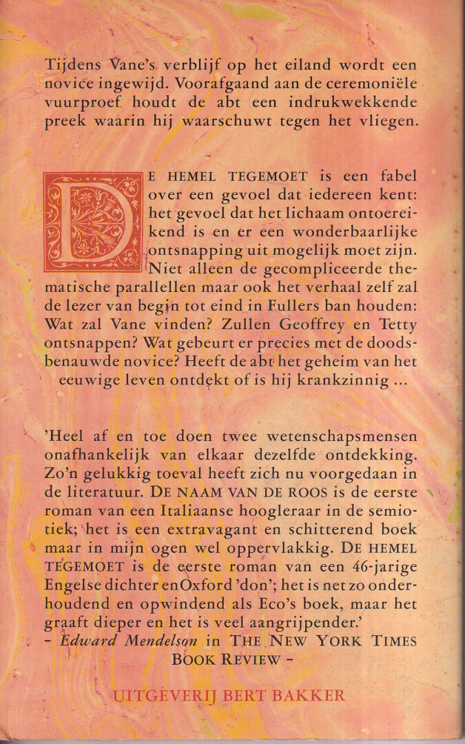 HEMEL TEGEMOET achterkant