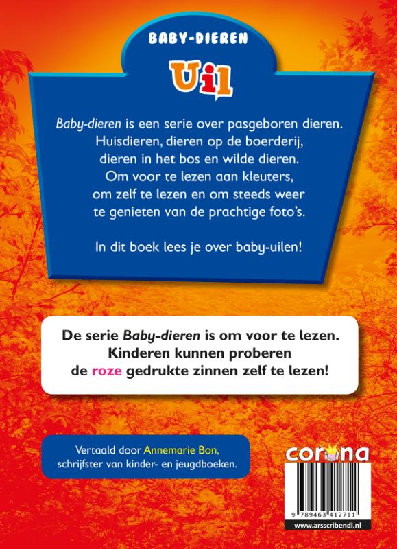 Uil / Baby-dieren achterkant