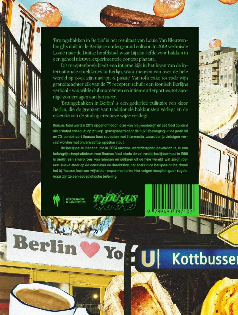 Bruingebakken in Berlijn achterkant