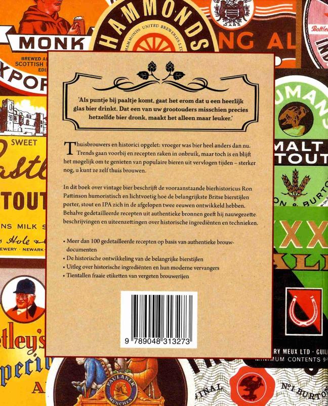 Vintage bier Vintage bier achterkant