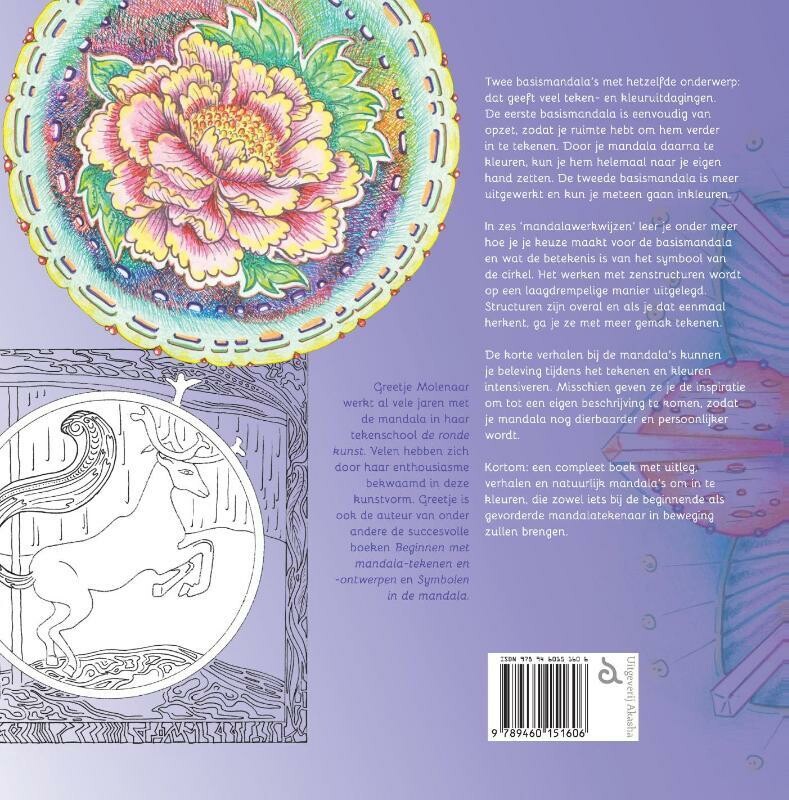 Nieuwe mandala-kleurcreaties achterkant