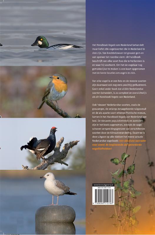 Vogels in Nederland - Handboek vogels van Nederland achterkant