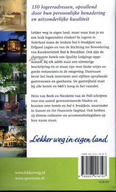Logeren in Nederland achterkant