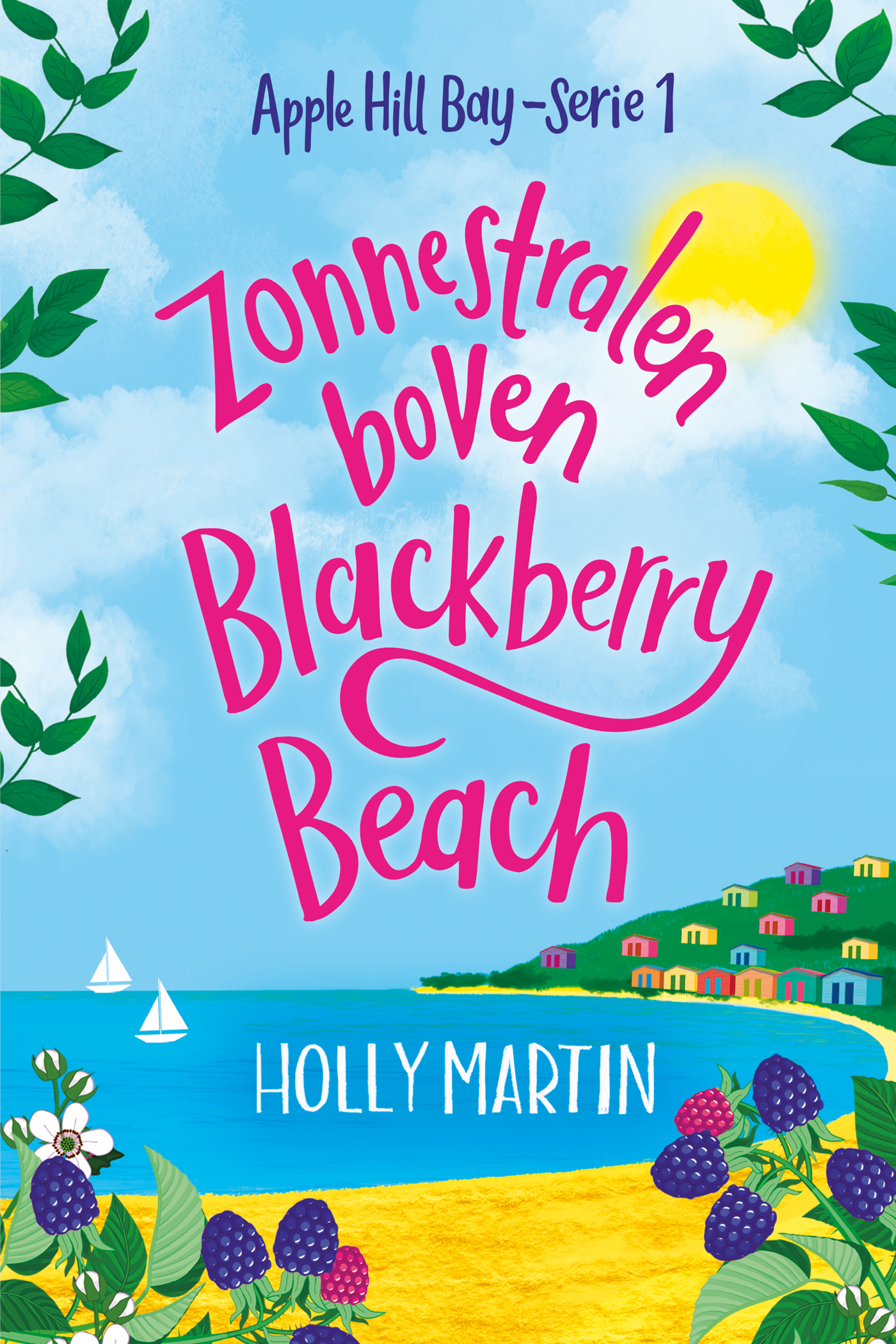 Zonnestralen boven Blackberry Beach / Apple Hill Bay / 1