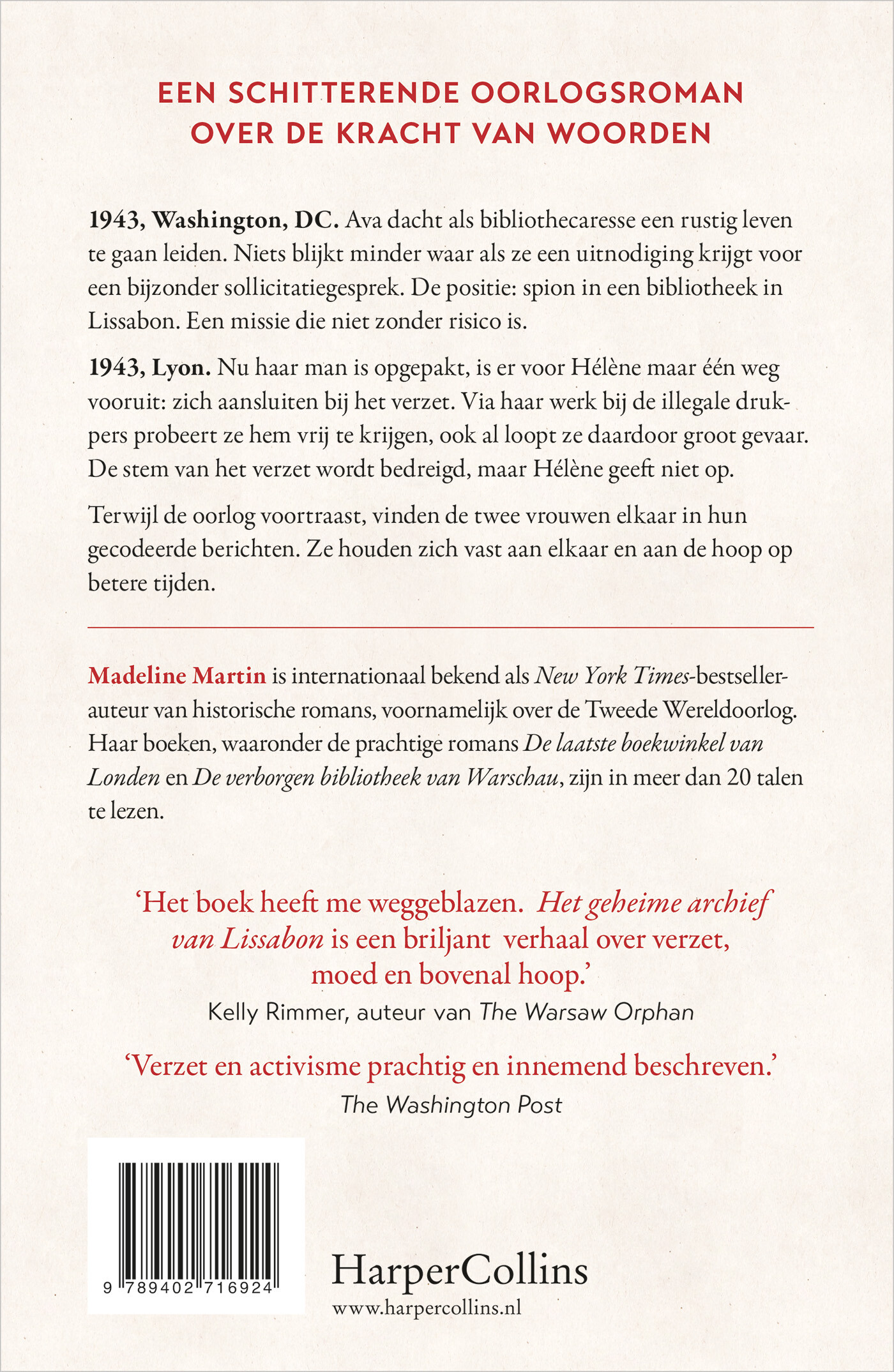Het geheime archief van Lissabon achterkant