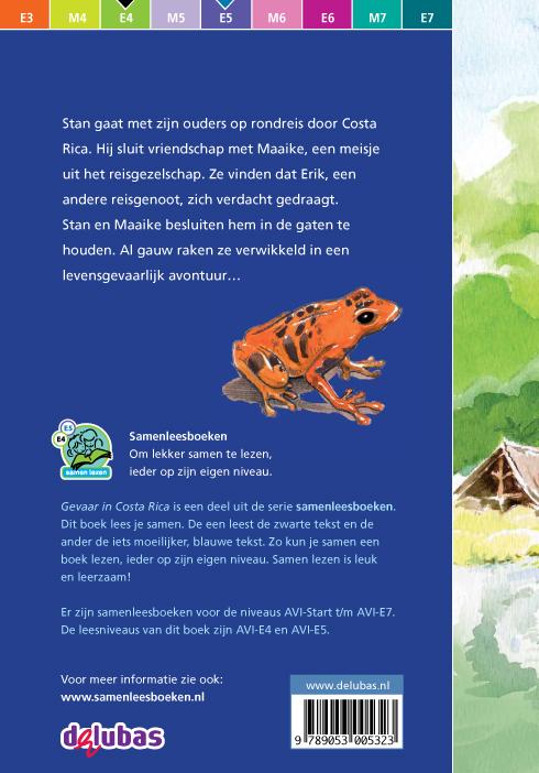 Gevaar in Costa Rica / Samenleesboeken achterkant