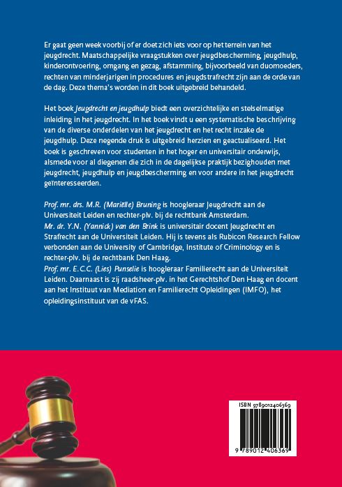 Jeugdrecht en jeugdhulp. Editie 2020 achterkant