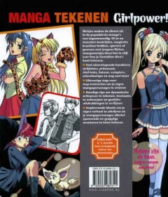 Manga tekenen-Girlpower achterkant