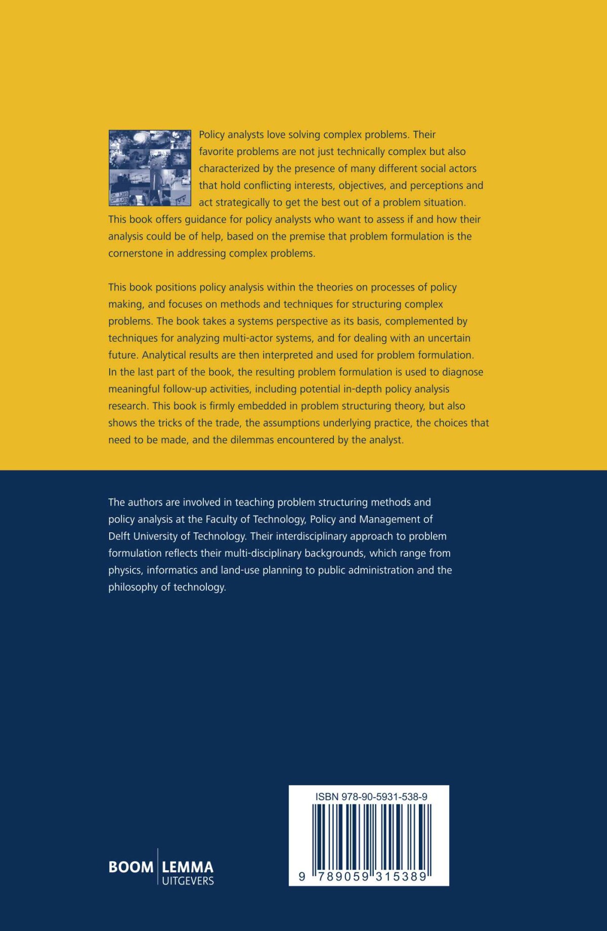 Policy Analysis of Multi-Actor Systems achterkant
