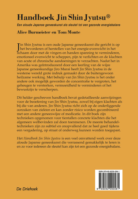 Handboek Jin Shin Jyutsu Handboek Jin Shin Jyutsu achterkant