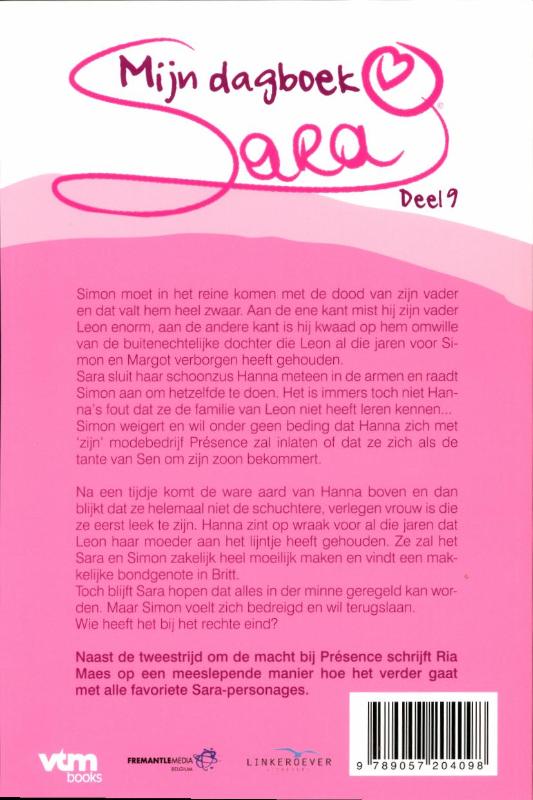 Simon bedreigd / Sara / 9 Simon bedreigd / Sara / 9 achterkant