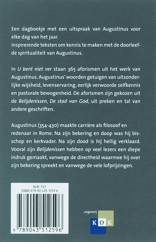 U bent niet ver achterkant