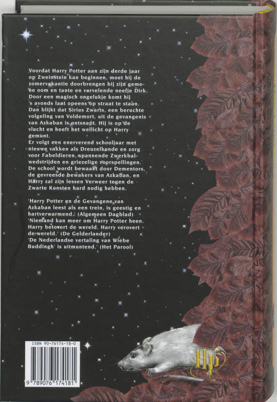 Harry Potter 3 Harry Potter 3 achterkant