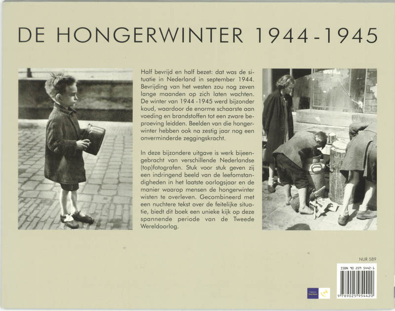 De Hongerwinter 1944-1945 achterkant