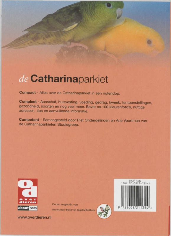De Catharina parkieten / Over Dieren / 131 achterkant