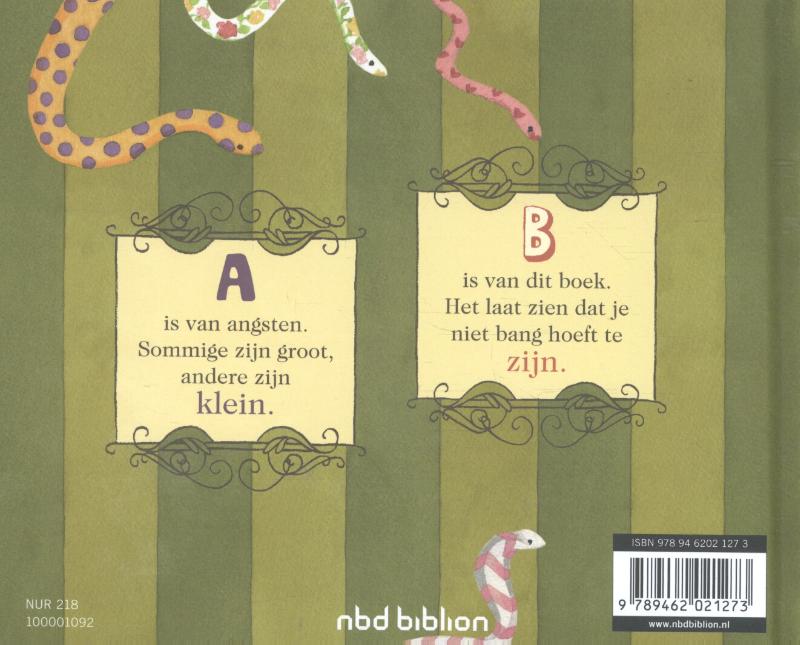 Het kleine boek van grote angsten achterkant