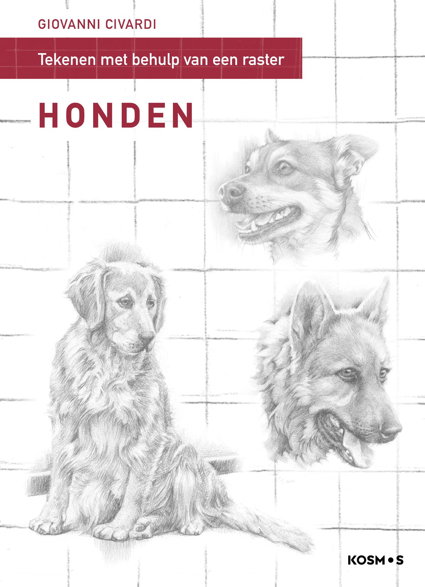 Tekenen met behulp van een raster - Honden