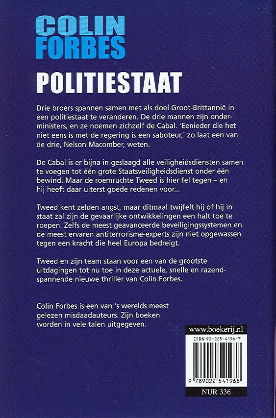 Politiestaat achterkant