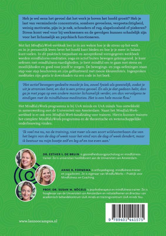 Mindful2Work Werkboek Mindful2Work Werkboek achterkant