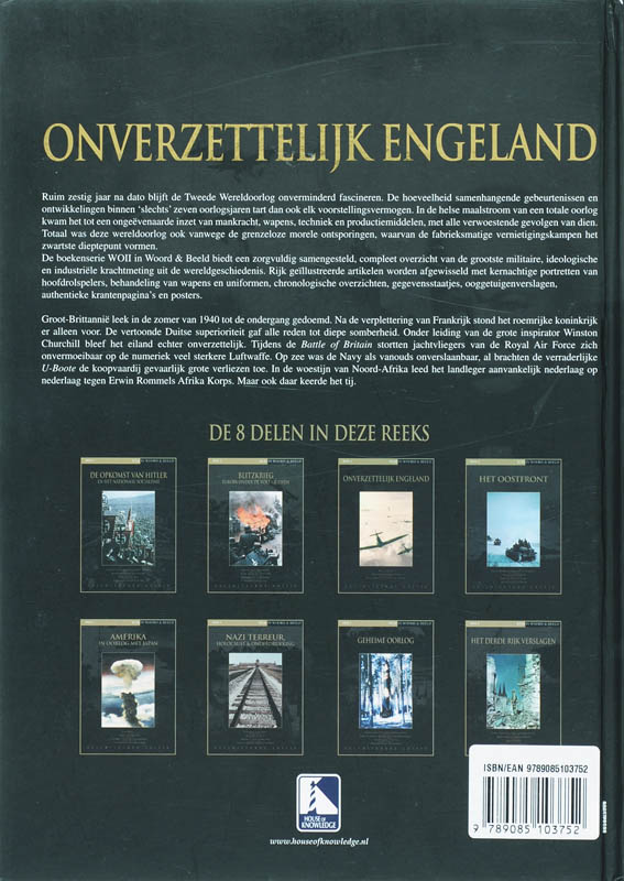 Onverzettelijk Engeland achterkant